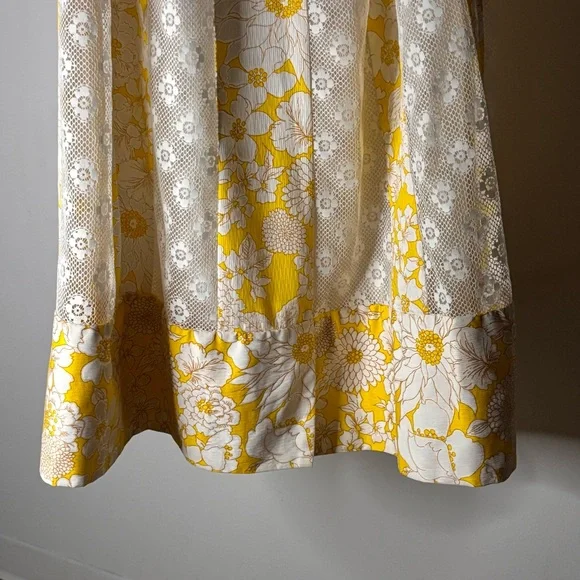 American Vintage Yellow Floral A-Line Maxi Skirt - Picture 11 of 16
